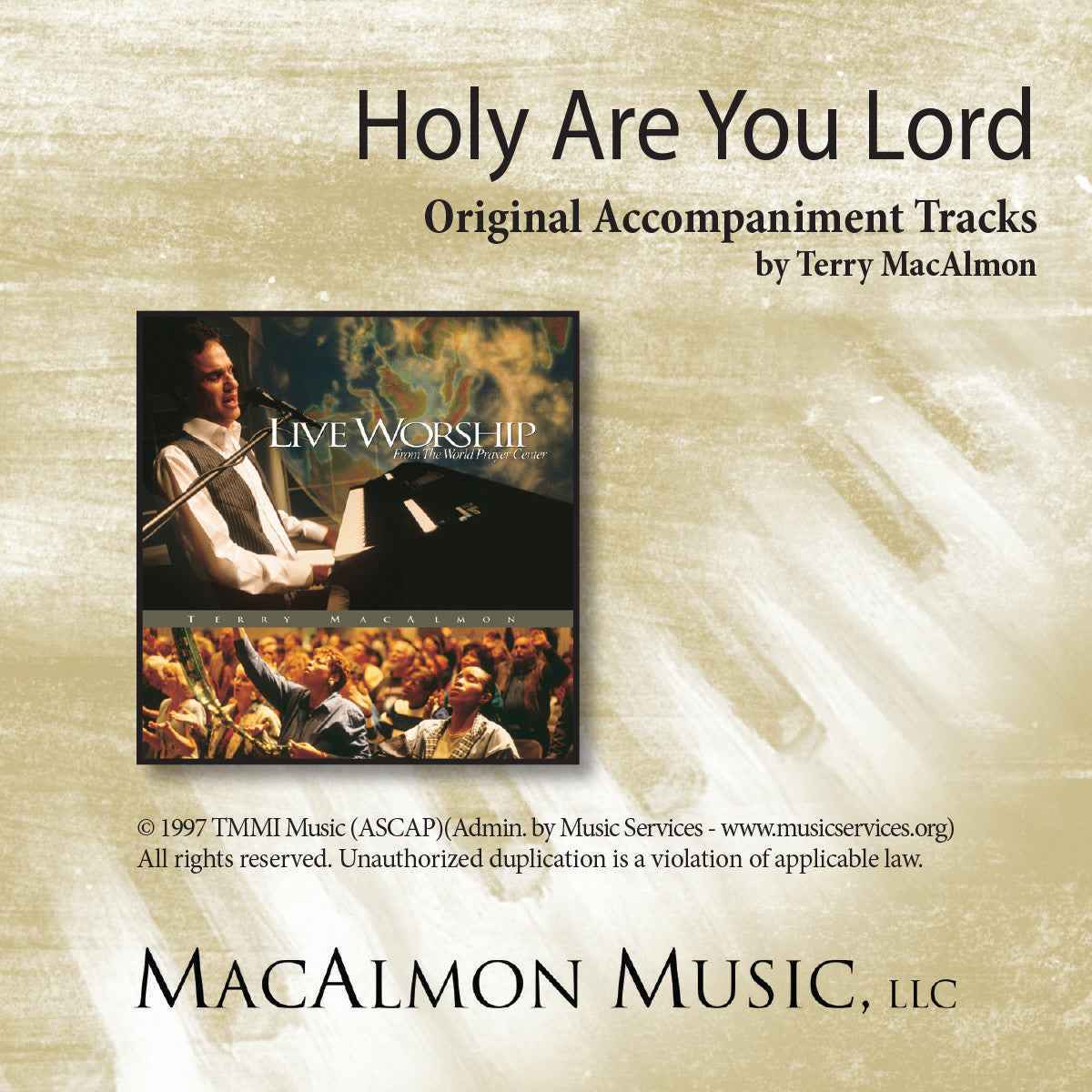 'Holy Are You Lord' - Terry MacAlmon (CD Accompaniment Track)