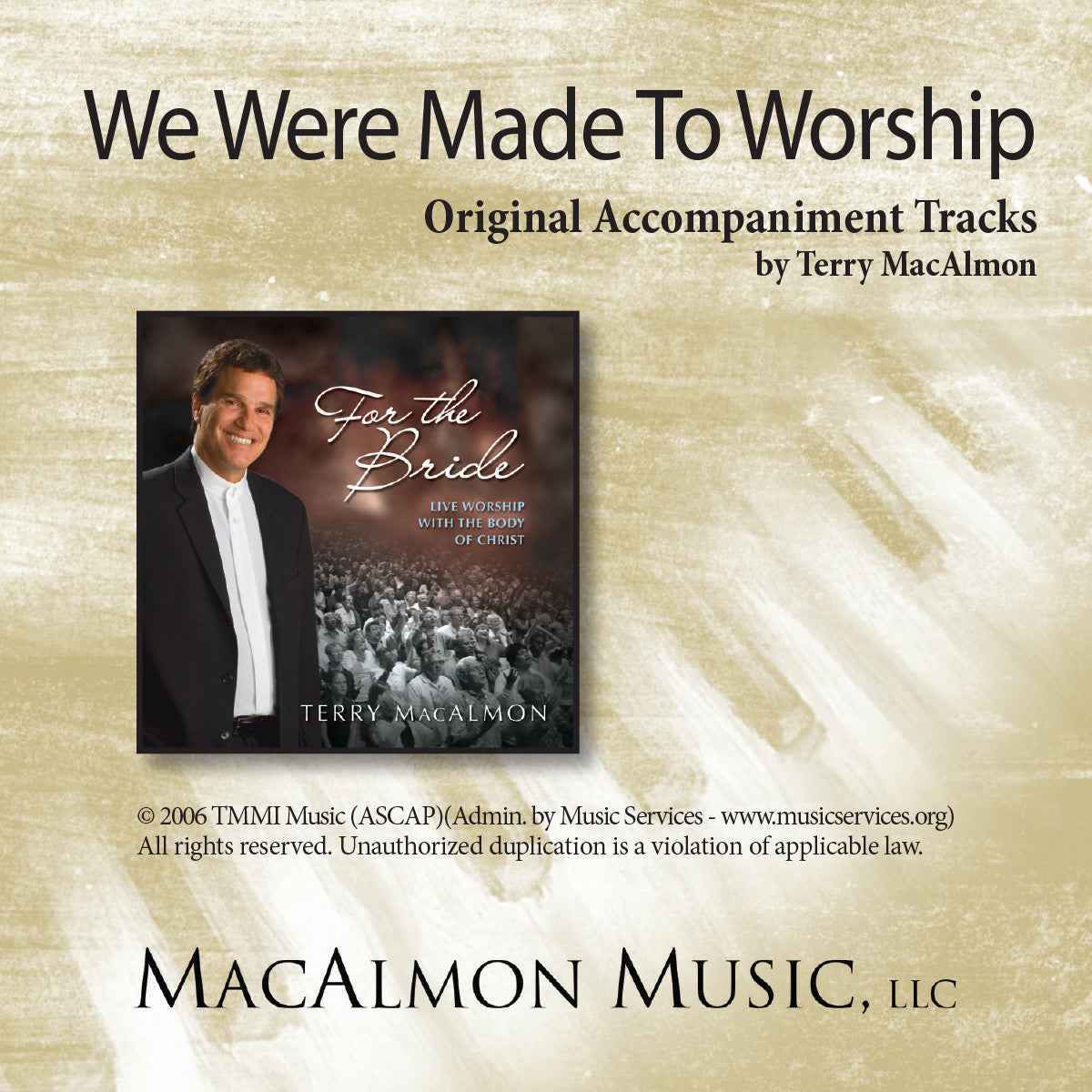 'We Were Made To Worship' - Terry MacAlmon (CD Accompaniment Track)
