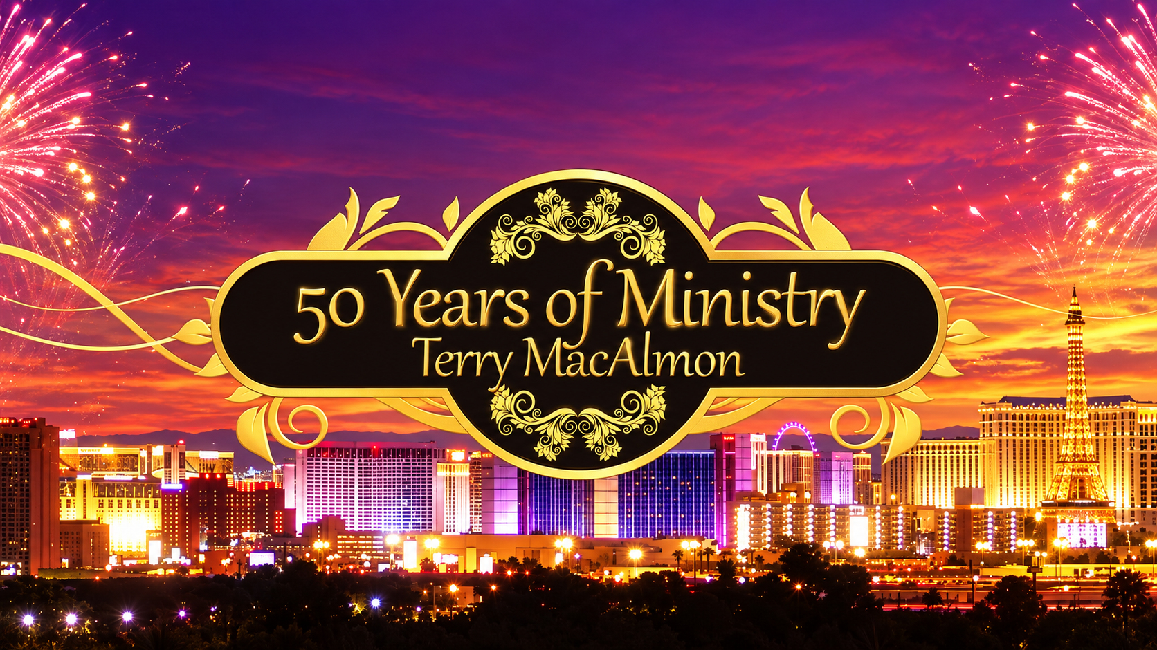 50 Years of Ministry celebration artwork for Terry MacAlmon