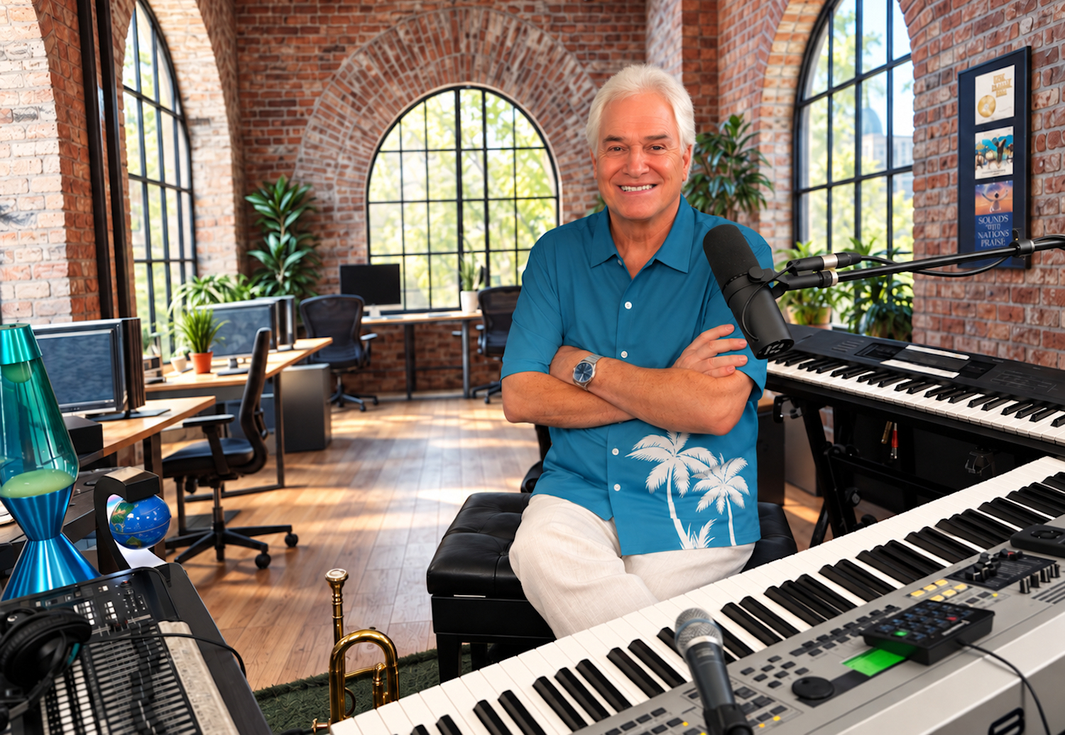 Terry MacAlmon in the An Hour With Jesus studio