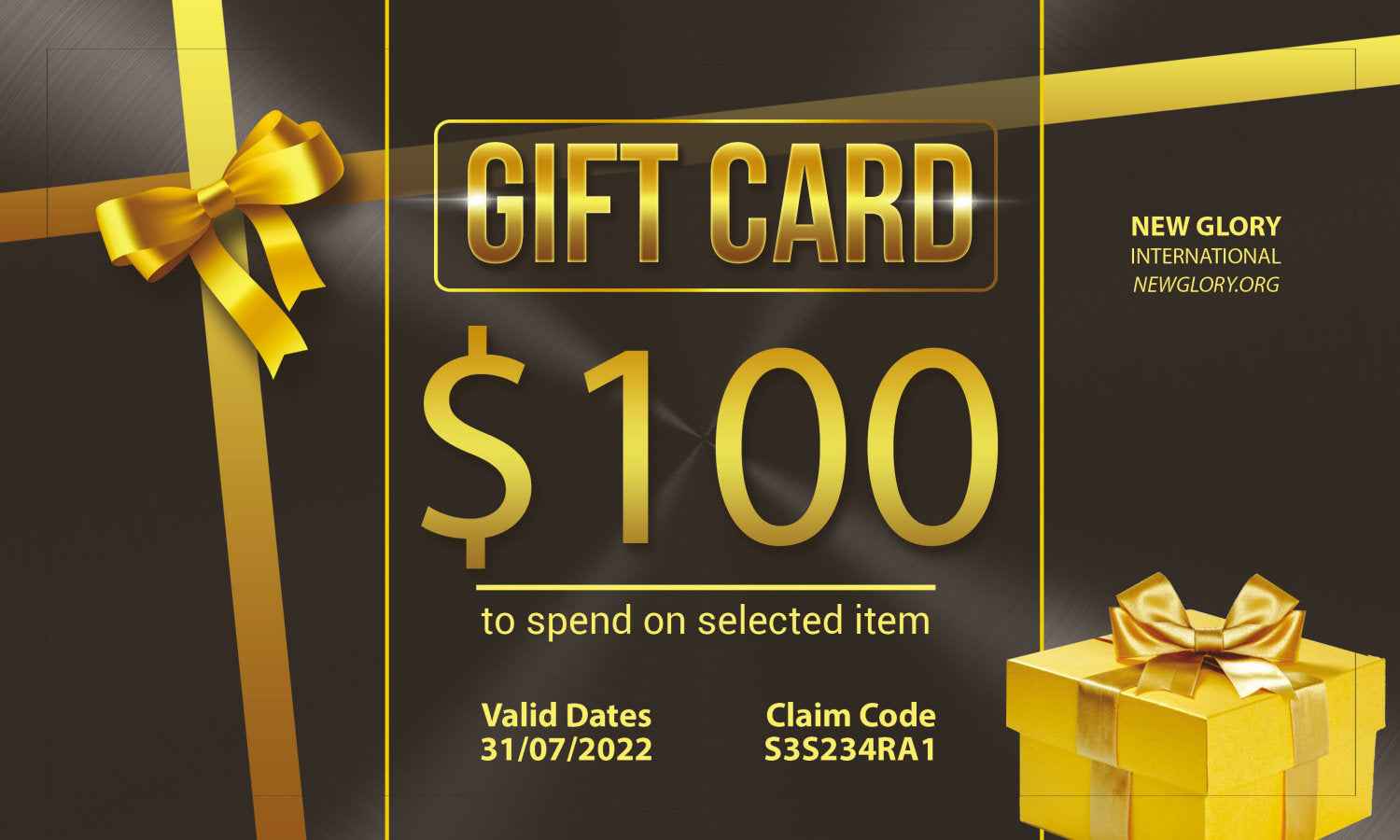New Glory International Gift Card