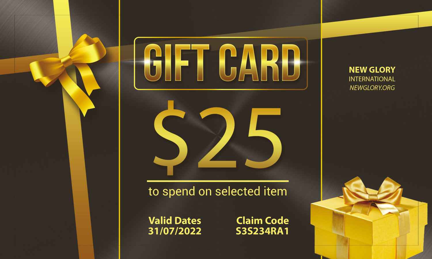 New Glory International Gift Card