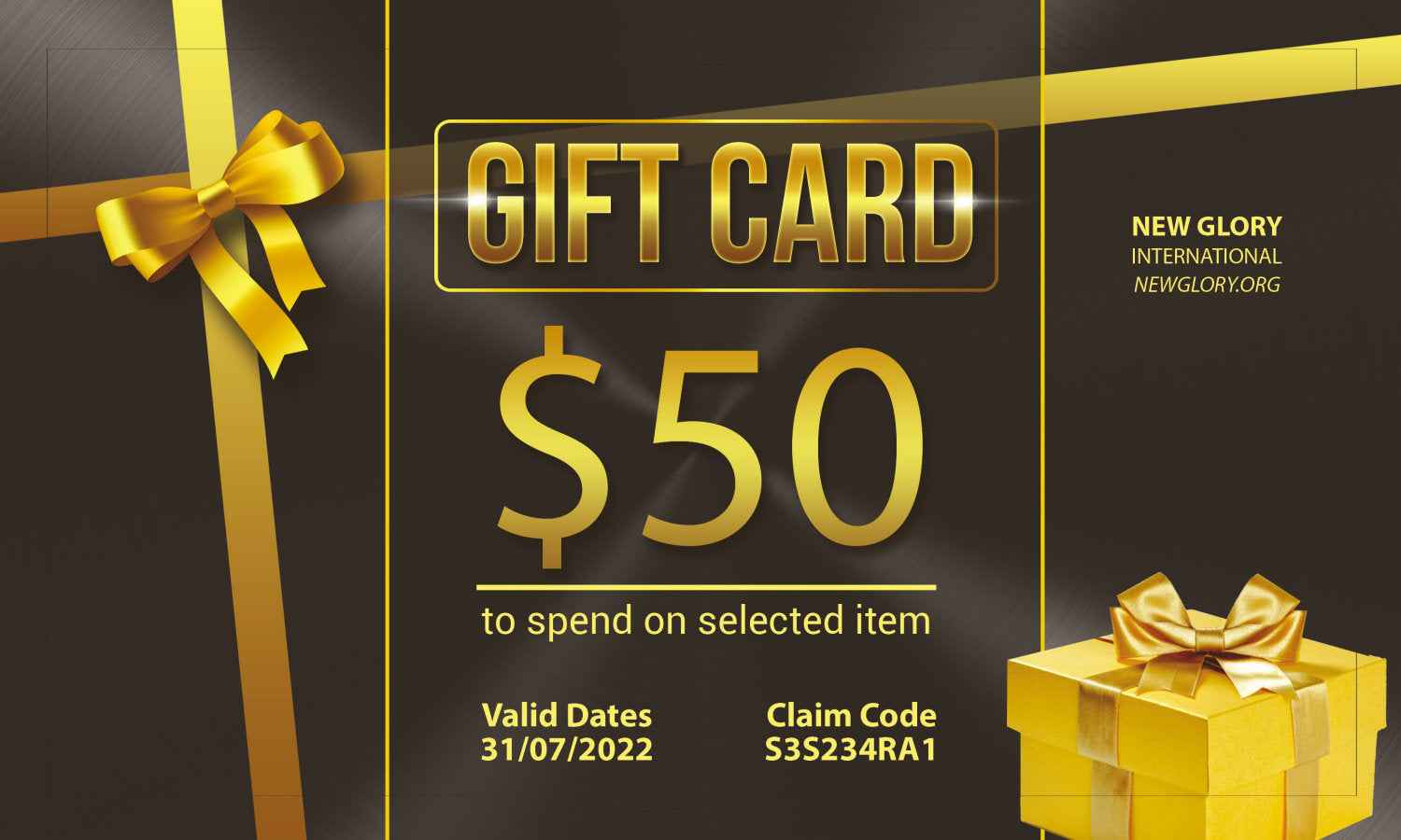 New Glory International Gift Card